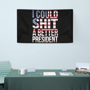Banderoles Je pourrais coudre un meilleur président anti Trum