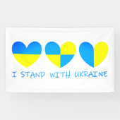 Banderoles Je Suis Avec L'Ukraine (Horizontal)