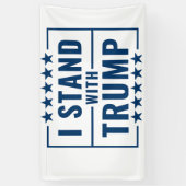Banderoles Je Suis Avec Trump 2024 (Vertical)