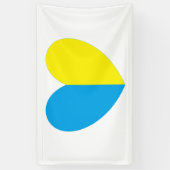 Banderoles Je Suis Du Coeur De L'Ukraine (Vertical)