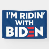 Banderoles Je suis Ridin With Biden 2024 (Horizontal)