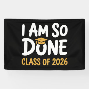 Banderoles Je Suis Si Terminé Promotion De Diplômés 2026 Dipl