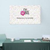 Banderoles Je Suis Un Donut 1er Anniversaire  (Salon professionnel)