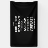 Banderoles Je Suis Un Programmeur Informatique (Vertical)