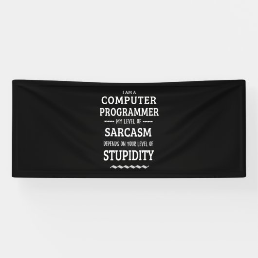 Banderoles Je Suis Un Programmeur Informatique (Horizontal)