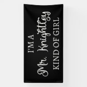 Banderoles Je suis une fille de M. Knightley (Verticale)