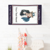 Banderoles JE VEUX que VOUS Oncle Sam customisiez votre (En situation)