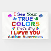 Banderoles Je vois tes vraies COULEURS (Horizontal)