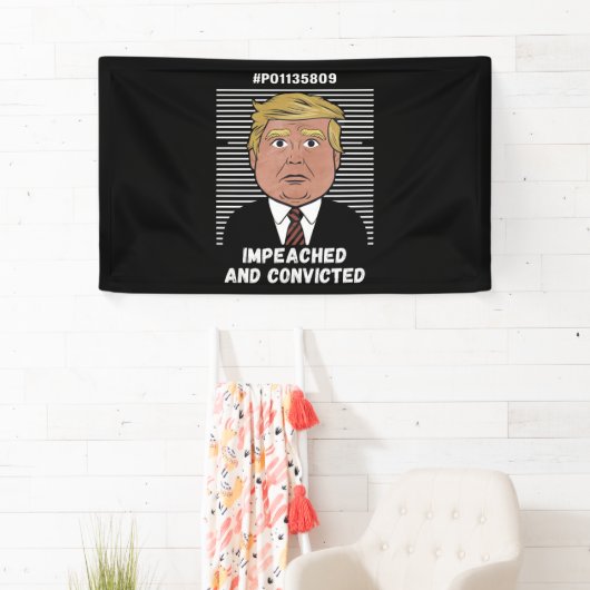 Banderoles Je vote pour le condamné Felon Pro Trump 2024 (En situation)