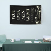 Banderoles Je Vous Souhaite Un Joyeux Nouvel An Lumières Jars (Salon professionnel)