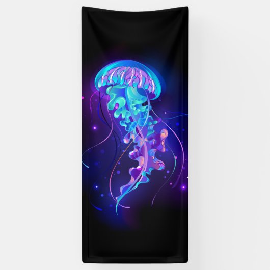 Banderoles Jellyfish éclatante couleur (Vertical)