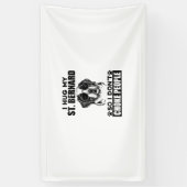 Banderoles J'Embrasse Mon St Bernard Donc Je Ne Choque Pas Le (Vertical)