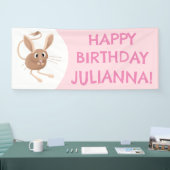 Banderoles Jerboa caricature mignonne à longues oreilles anni (Salon professionnel)