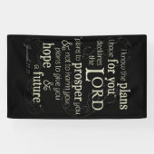 Banderoles Jérémie 29:11 Encourager la Bible Verse (Horizontal)