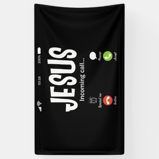 Banderoles Jésus Appelle Chrétien (Vertical)