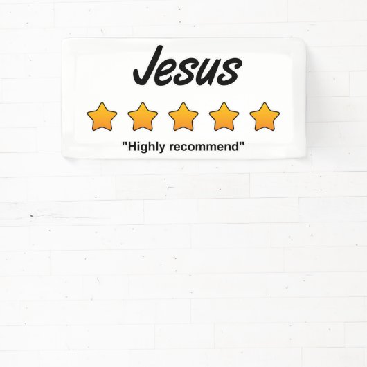 Banderoles Jésus cinq étoiles (Insitu)