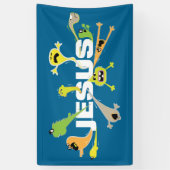 Banderoles Jésus effrayant (Vertical)