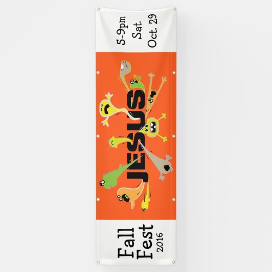 Banderoles Jésus effrayant (Vertical)