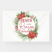 Banderoles Jésus est la raison de la saison Noël (Horizontal)