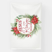 Banderoles Jésus est la raison de la saison Noël (Verticale)