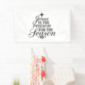 Banderoles Jésus Est La Raison Pour La Saison Noël (En situation)