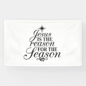Banderoles Jésus Est La Raison Pour La Saison Noël (Horizontal)