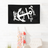 Banderoles Jésus est l'ancre de mon âme (En situation)