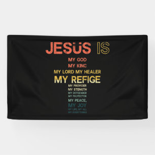 Banderoles Jésus Est Mon Tout Mon Tout Mon Dieu Seigneur Sauv