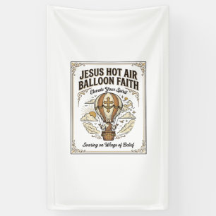 Banderoles Jésus Montgolfière Foi Jésus Montgolfière 