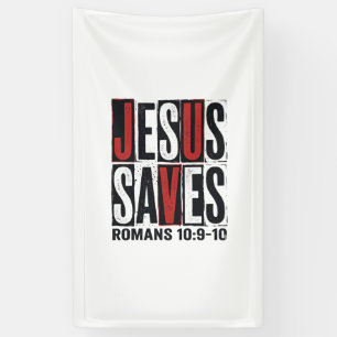 Banderoles Jésus Sauve Romains 10_9 Chemise Vintage Chrétienn