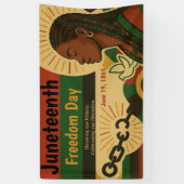 Banderoles Jeu 10ème Fête de l'Émancipation de la Journée de  (Vertical)