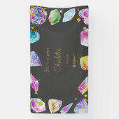 Banderoles Jeu d'anniversaire Cristaux Jeu de Fête de fille d (Verticale)