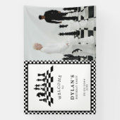 Banderoles Jeu d'échecs Nuit d'anniversaire Affiche de bienve (Verticale)