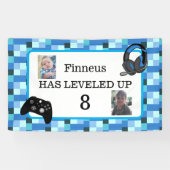 Banderoles Jeu personnalisé thème bleu (Horizontal)