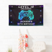 Banderoles Jeu vidéo Anniversaire de enfant Gamer (En situation)
