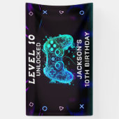 Banderoles Jeu vidéo Anniversaire de enfant Gamer (Vertical)