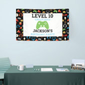 Banderoles Jeu vidéo Niveau haut Anniversaire de enfant Gamer (Salon professionnel)