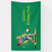 Banderoles Jeune Golfeur Anniversaire (Vertical)