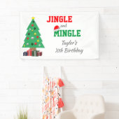 Banderoles Jingle Et Mingle Anniversaire (En situation)