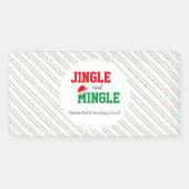 Banderoles Jingle et Mingle Noël Mariage événement (Horizontal)