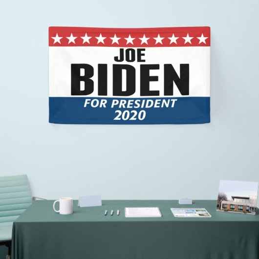 Banderoles Joe Biden 2020 - Design classique (Salon professionnel)