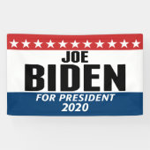 Banderoles Joe Biden 2020 - Design classique (Horizontal)