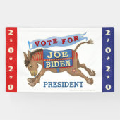 Banderoles Joe Biden pour le président 2020 Democrat Donkey v (Horizontal)