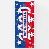 Banderoles Joe et Kamala Patriotic Celebration Politique (Vertical)