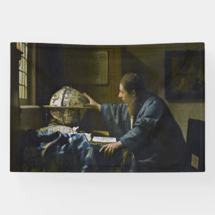 Banderoles Johannes Vermeer - L'astronome