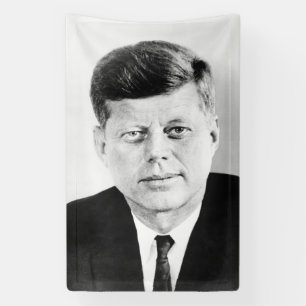 Banderoles John Jack Kennedy Maison Blanche présidentielle am