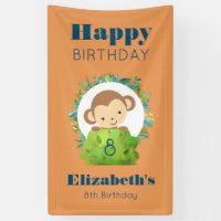 Joli anniversaire au singe Safari mignon