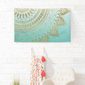 Banderoles Joli dessin de mandala tribal dessiné à la main (En situation)