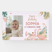 Banderoles Joli Dino Rose (Horizontal)