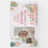 Banderoles Joli Dino Rose (Vertical)